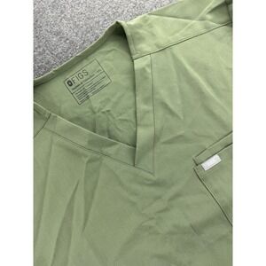 FIGS Scrub‎ Top Mens Sz 2XL Green Leon Technical Collection V-Neck Pocket FM1500